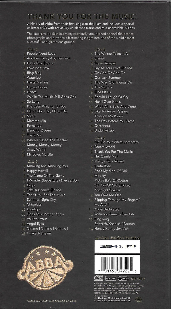 ABBA – Thank You For The Music - Music Madness