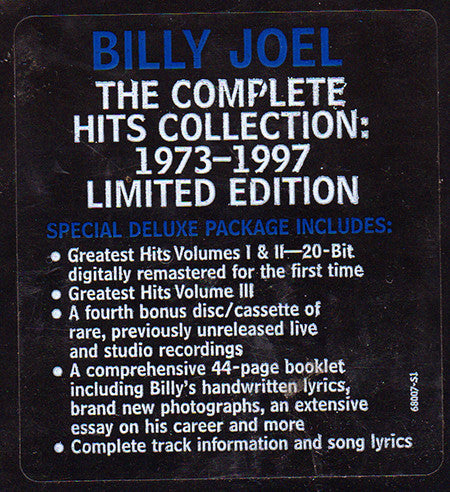 Billy Joel – The Complete Hits Collection: 1973-1997 - Music Madness