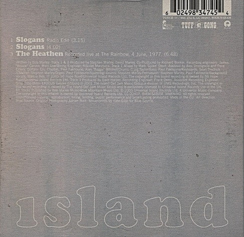 Bob Marley & The Wailers – Slogans - Music Madness