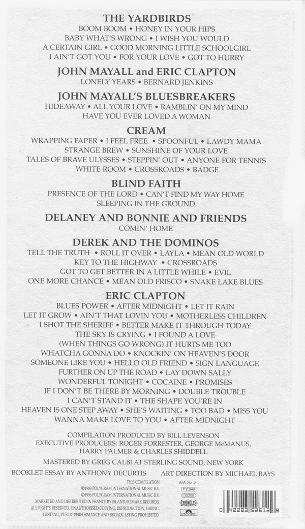 Eric Clapton – Crossroads - Music Madness