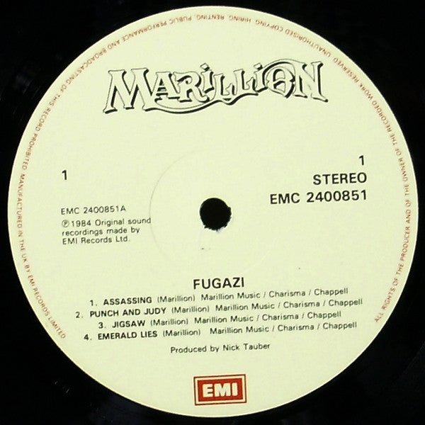 Marillion – Fugazi - Music Madness