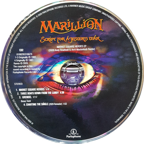 Marillion – Script For A Jester's Tear - Music Madness