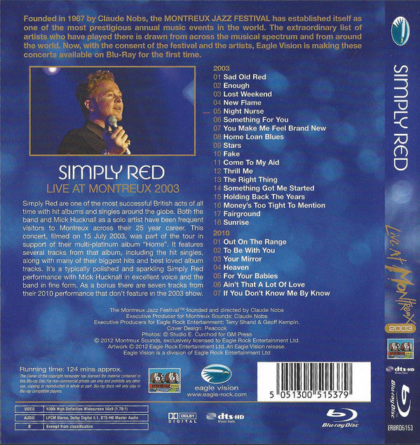Simply Red – Live At Montreux 2003 - Music Madness