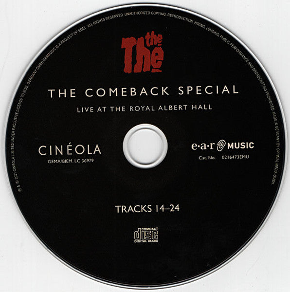 The The – The Comeback Special (Live At The Royal Albert Hall) - Music Madness