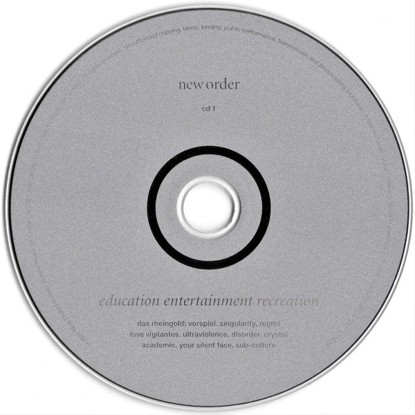 New Order – Education Entertainment Recreation - Music Madness 