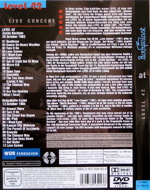 Level 42 At Rockpalast - Music Madness 