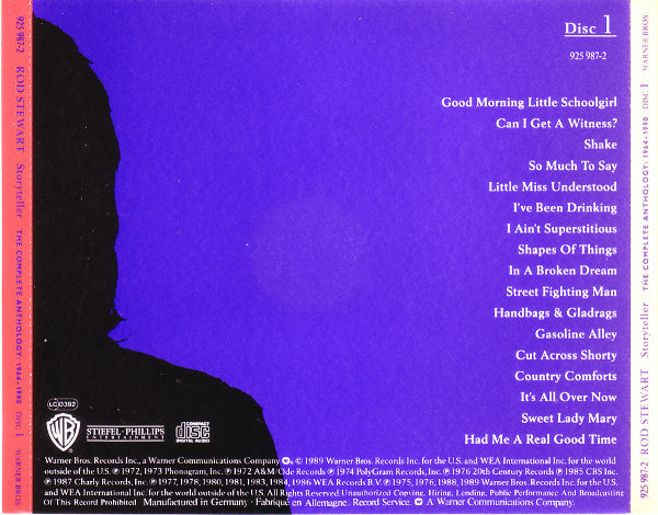 Rod Stewart ‎– Storyteller - The Complete Anthology: 1964 - 1990 - Music Madness 