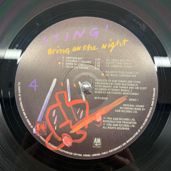Sting – Bring On The Night - Music Madness 