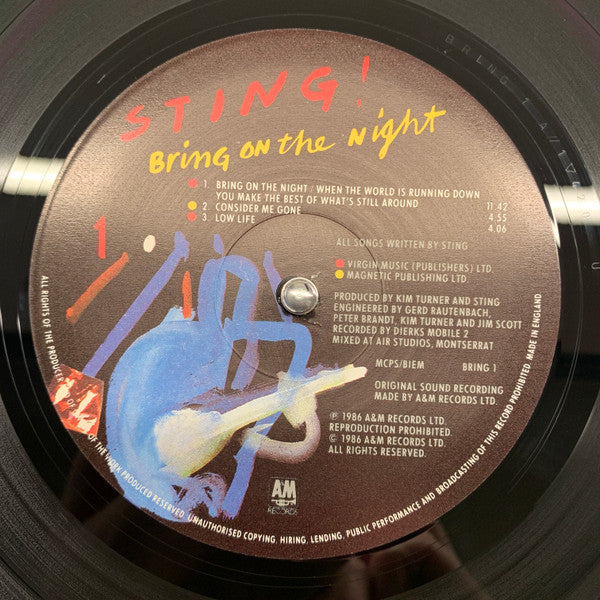 Sting – Bring On The Night - Music Madness 