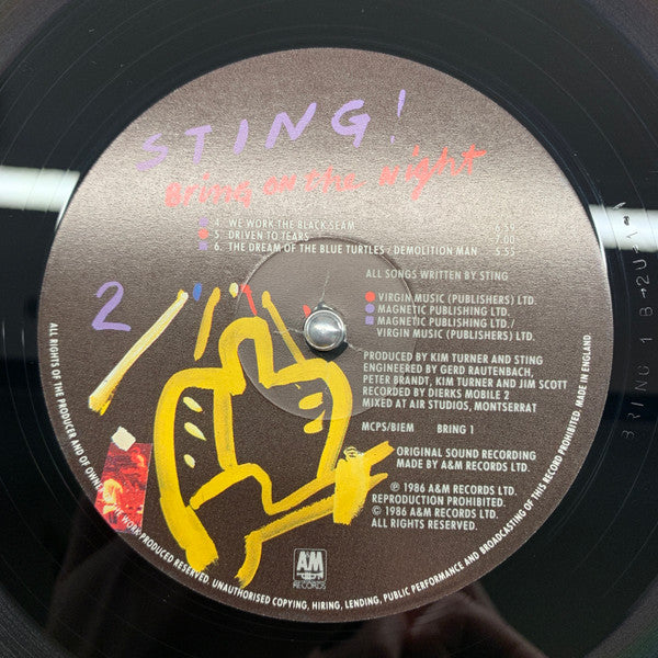 Sting – Bring On The Night - Music Madness 