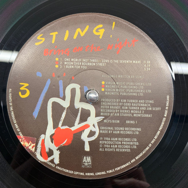 Sting – Bring On The Night - Music Madness 