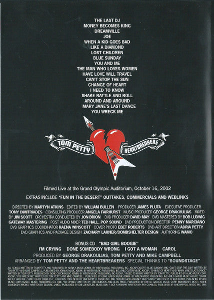 Tom Petty And The Heartbreakers – Live At The Olympic: The Last DJ - Music Madness 